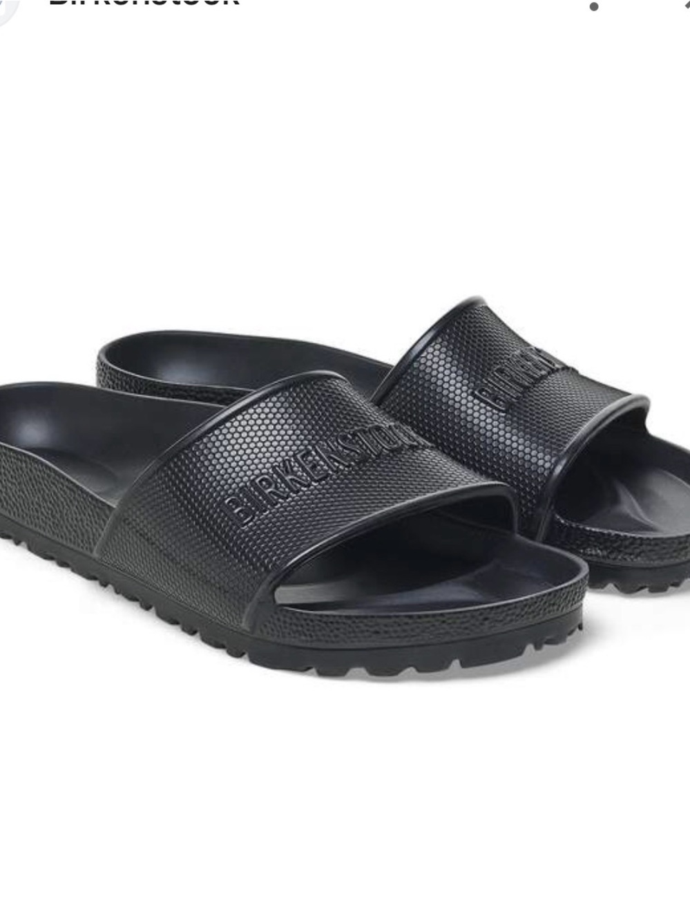 Birkenstock Barbados Black Slides Sz 38 - 7.5